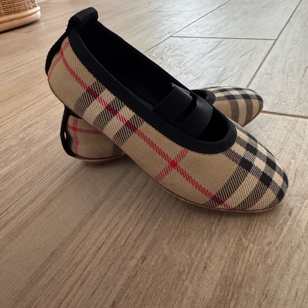 Burberry Plaid Ballet Flats